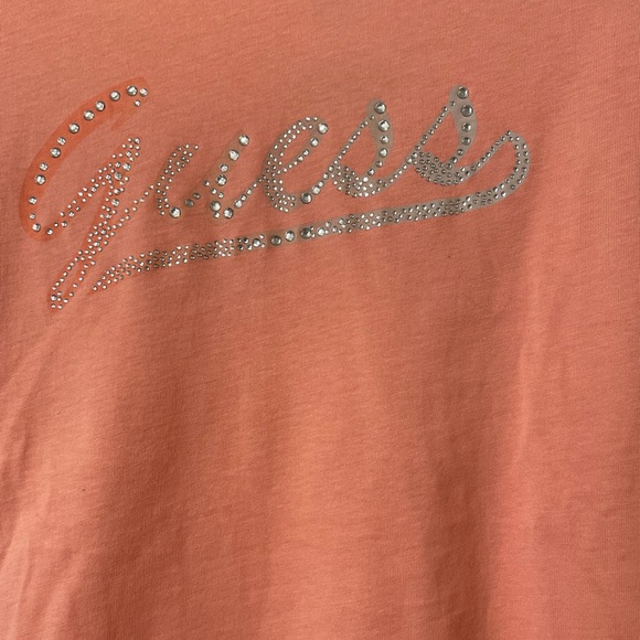 Guess Junior Women’s Coral T-Shirt - Picture 2 of 8